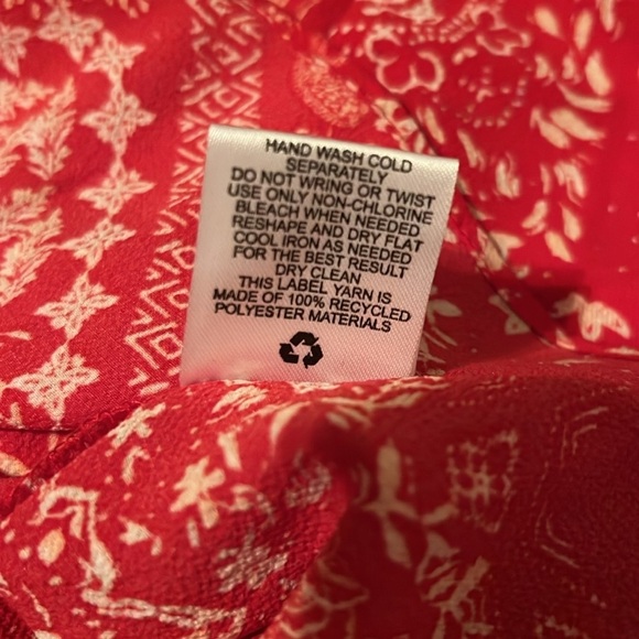 NWT Red halter blouse. - Picture 7 of 8